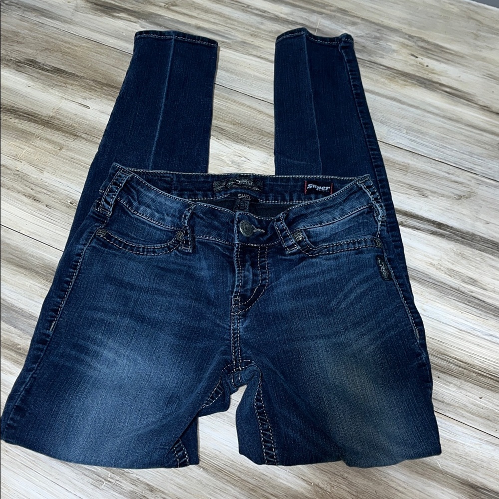 Silver SUKI Mid super Skinny size W28/L31